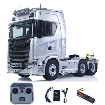 Fast Free Shipping 1/14 KABOLITE RC Tractor Car 770S 100 6x6 Romote Control Truck 2Speed Gearbox Differential Lock Vehicle 6WD Sound Light Model