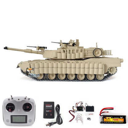 Full Metal 1:16 Painted RC Military Tank 3918 Abrams M1A2 TUSK II Ready to Run Track Car