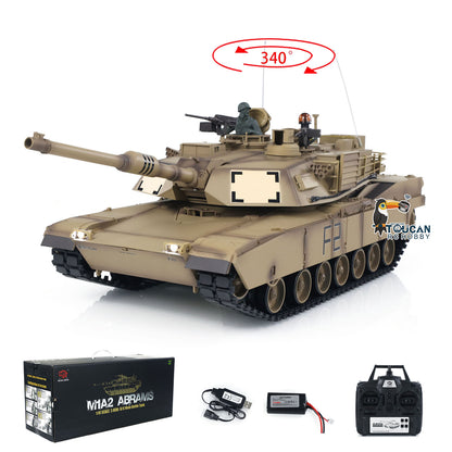Free Shipping CN Stock Second-hand 2.4Ghz Henglong 1/16 Scale 7.0 Plastic Ver M1A2 Abrams RTR RC Tank 3918 Model