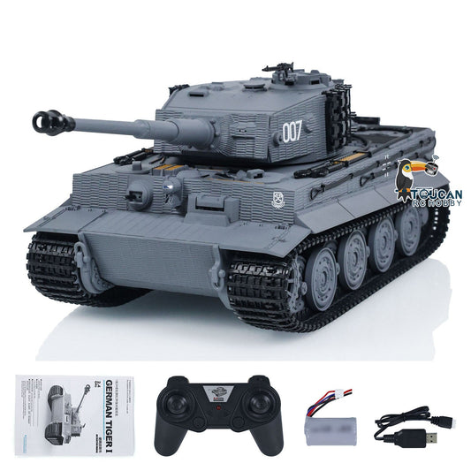 Fast Free Shipping 1/24 RC Battle Tank Taigen Tiger I Remote Control Infrared Combat Military Tanks Barrel Recoil LED Flash