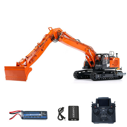 LESU AOUE LR945 1/14 Metal RC Excavator Long-reach Hydraulic Digger Construction Vehicles CNC Light 7CH Valve PL18EV LITE