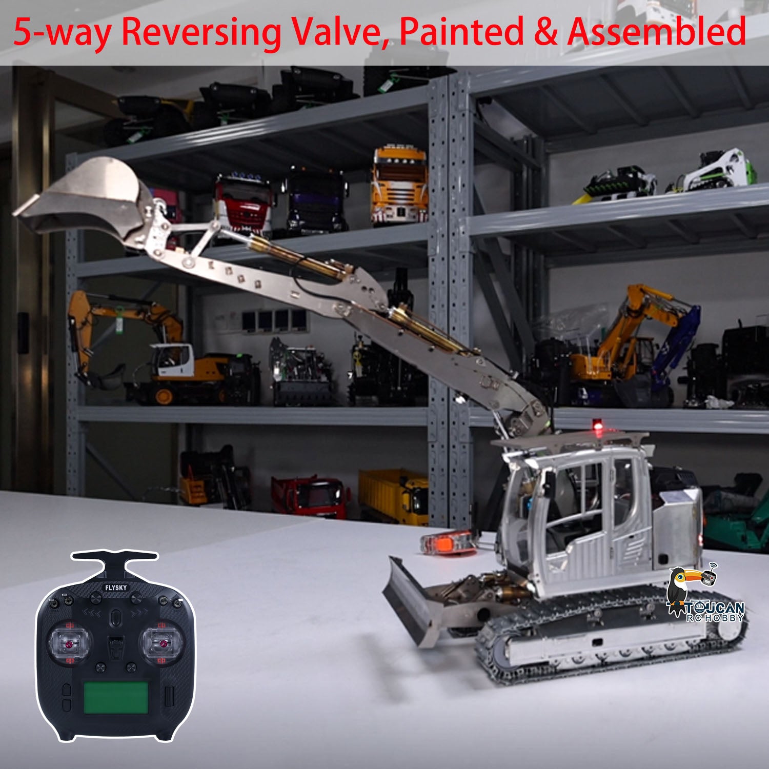 Toucan Rc Hobby 1/14 Scale RC Hydraulic Excavator By TOUCAN - Metal ...