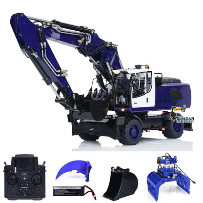 TOUCAN RC HOBBY MTModel 946-3 Metal 1/14 RC Hydraulic Excavator Grab 8-ways Reserving Valves Sound System Lights Ripper for Digger Model Enthusiasts
