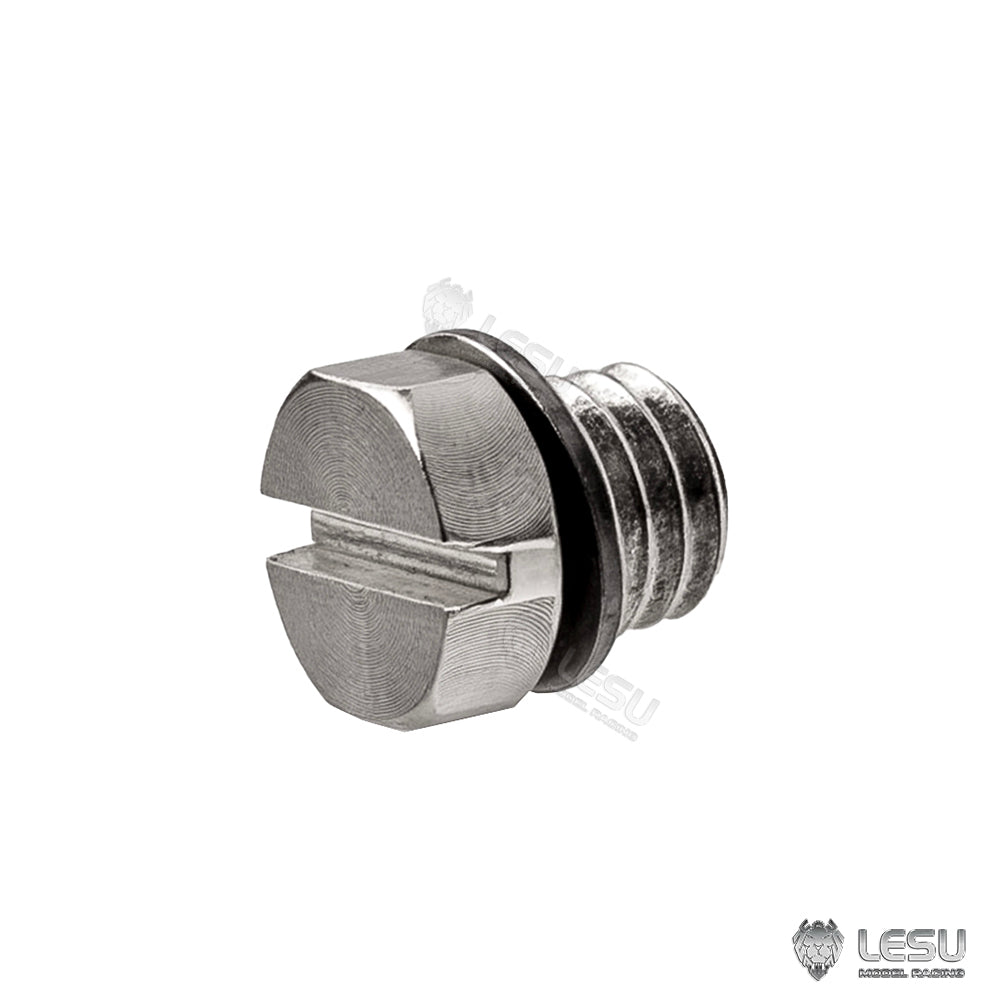 LESU Metal Breather/Nozzle Plug M5 Brass/Steel Nozzle for 1/14 1/12 RC Hydraulic Dump Truck Remote Control Car Construction Vehicles Excavator Loader Forklift Bulldozer DIY Model