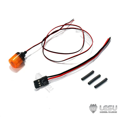 TOUCAN RC HOBBY LESU Universal Spare Part Rotating Warning Light DIY Suitable for RC Tractor Truck Radio Controlled Dumper Trailer Cars