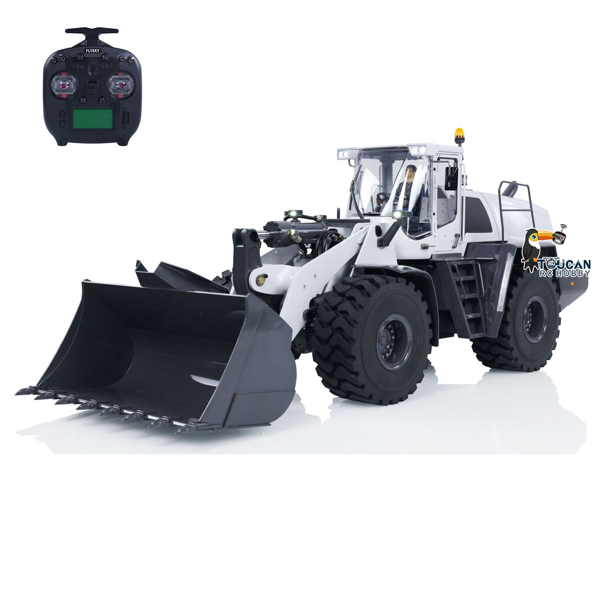 TOUCAN RC HOBBY XDRC 1/14 Scale Hydraulic RC Loader 580 Radio Control Construction Vehicle Electric Model Sound Light DIY Cars