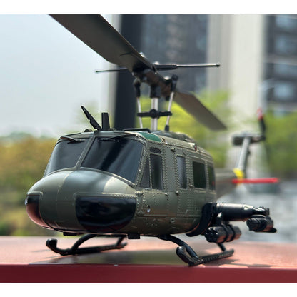 1/48 RC Simulation Helicopter Model C032 UH-1 Remote Control Stunt Aircraft One Click 3D Flip Optical Flow Positioning Gift Toy