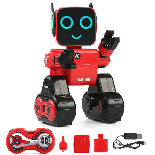 TOUCAN RC HOBBY JJRC R4 Smart Robot Toy with Remote Control Programmable Actions Singing Dancing LED Lights Touch Interaction Coin Saving
