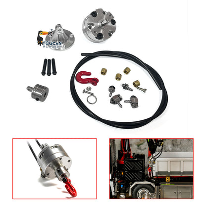 LESU Metalual Balance Fork Hydraulic Rotary Cylinder Hook Suitable for 1/14 RC Crane Dumper Truck DIY Models