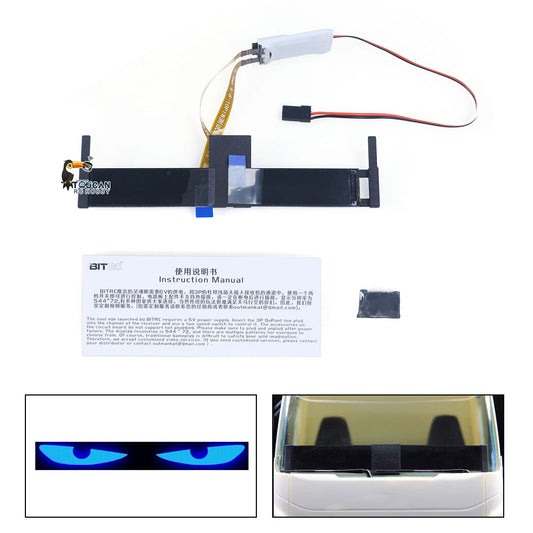 Plastic BITRC LHY Soul Eye LED Light for DIY Tamiya 1:14 Remote Control Tractor Truck 544x72 Resolution 6V Voltage Plug and Play