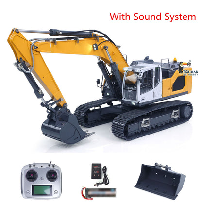 US Stock XDRC LR945 1/14 RC Hydraulic Excavator RTR Metal Radio Control Construction Vehicle Quick Coupler Light Sound