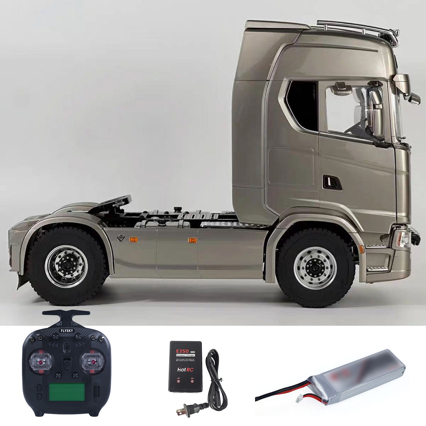 TOUCAN RC HOBBY MD 770S 1/14 4x4 Metal RC Tractor 2Speed Gearbox Differential Locks RC Lorry Car ST8 Radio Lights Sounds Battery Charger RTR Model