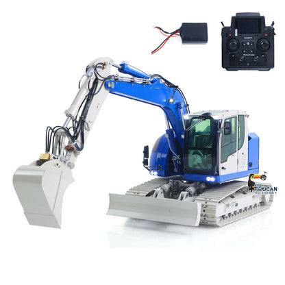 TOUCAN RC HOBBY JDModel R920 208 1/14 Metal RTR RC Hydraulic Excavator 7-Way Valve Quick Coupler PL18EV Lite Controller Brushless Motor Light Sound for Collectors Outdoor