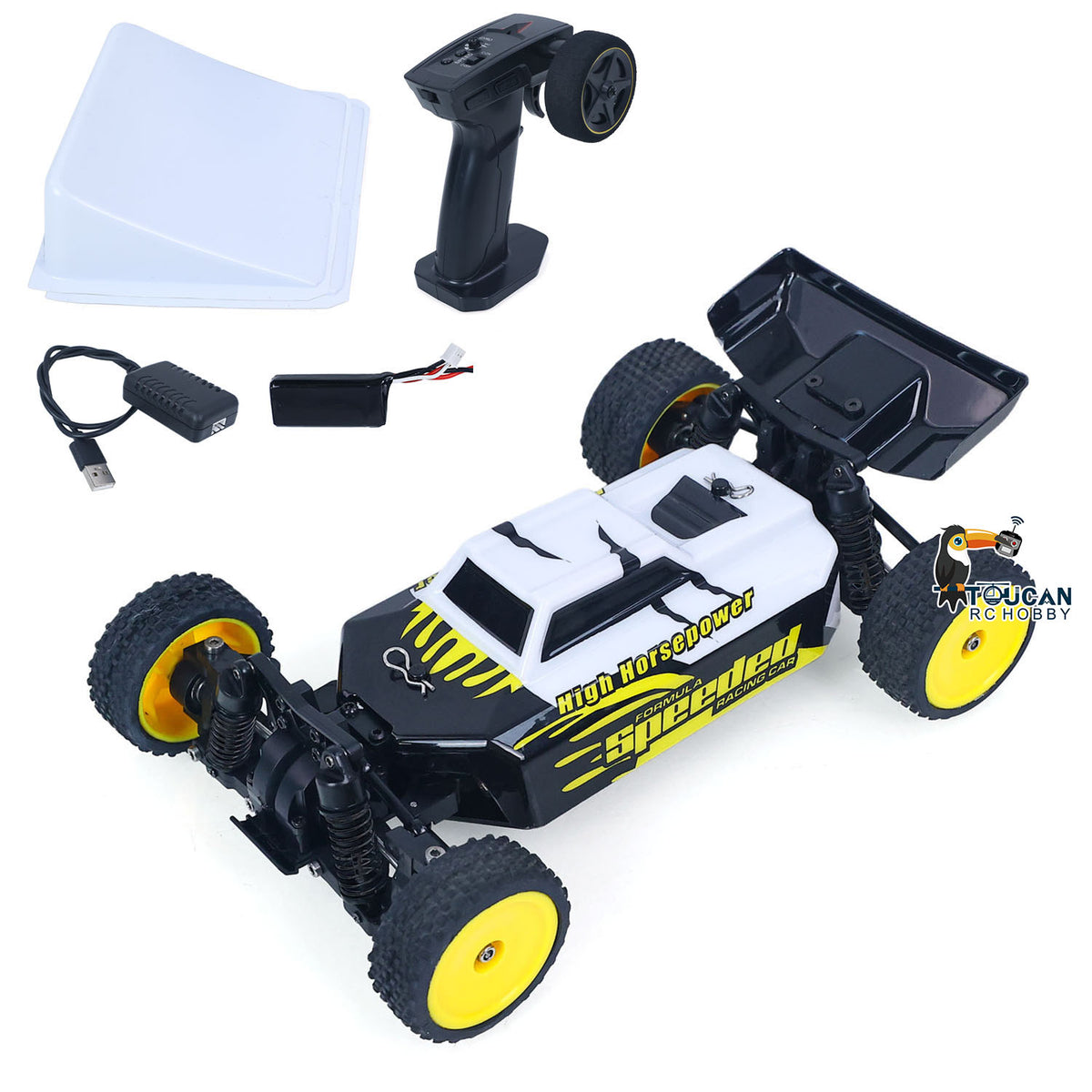 TOUCAN RC HOBBY US Stock RTR 1/24 Electric Remote Control Off Road Car Model 2401B 35KM/H High Speed Mini RC Vehicle Battery Gift For Adult Collection