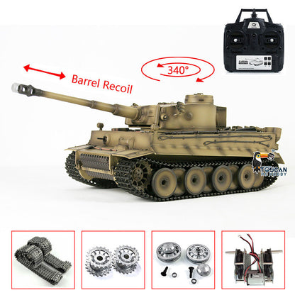 TOUCAN RC HOBBY Henglong 1/16 TK7.0 Promotion German Tiger I 3818 RTR RC Tank Barrel Recoil BB IR Smoke Metal Tracks Sprockets Idlers Wheels