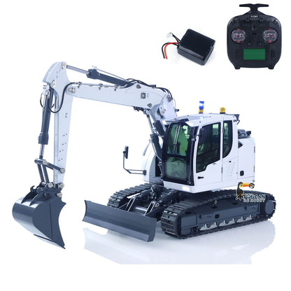 CUT Model LR914 1/14 Metal RC Hydraulic Excavator RTR 5-Way Valve ST8 Controller Manual Quick Coupler Light & Sound for Enthusiast Outdoor
