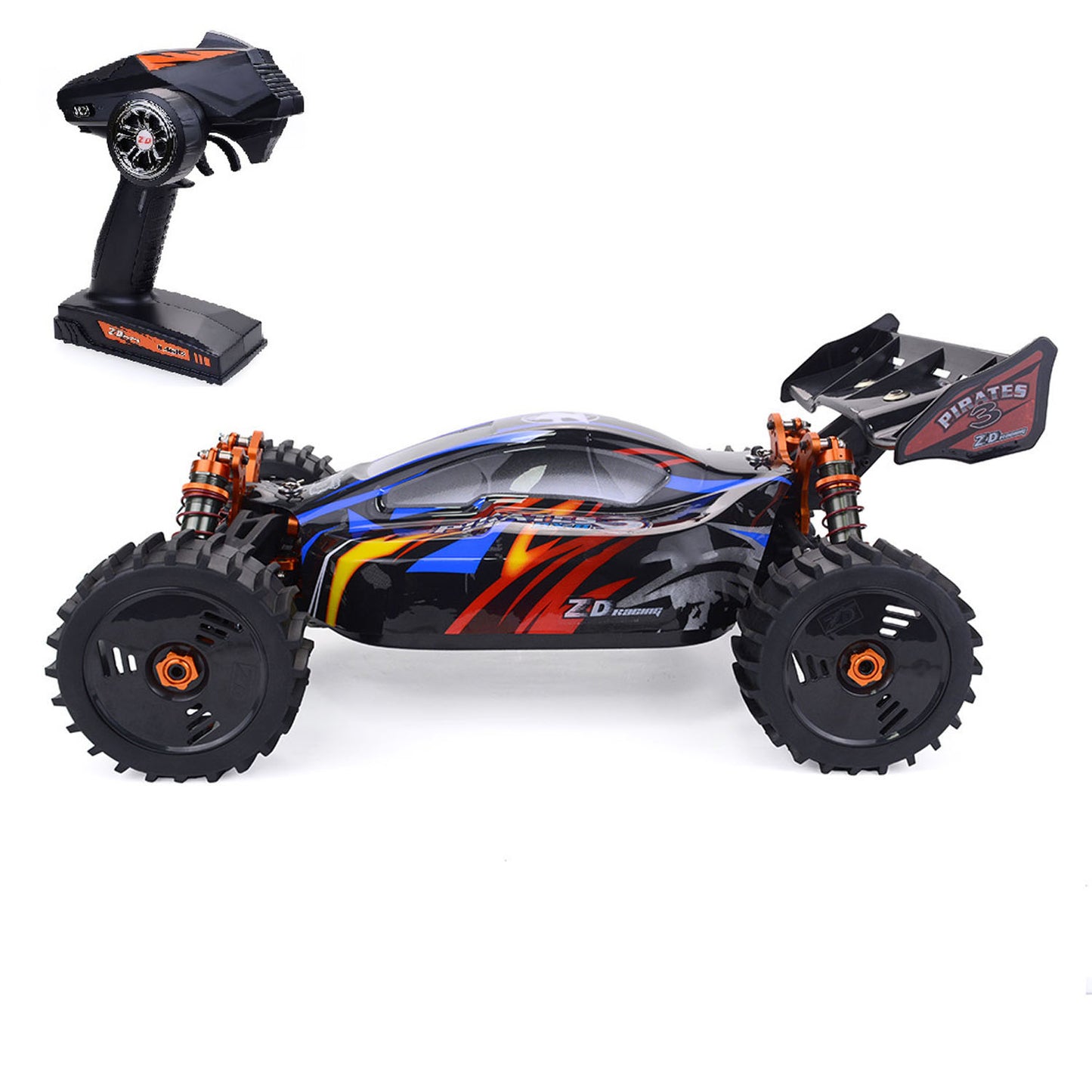 ZD Racing 1:8 High Speed RC Off Road Car 100KM/H 9020 V3 4*4 Wireless Control Buggy 08421 Oil Filled Metal Shocks Transmitter