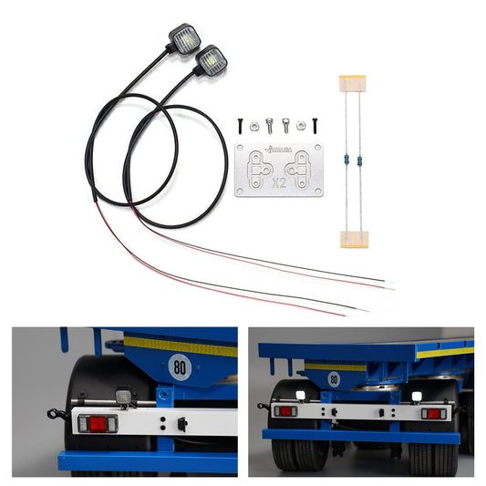 LED 2.2V-3V Plastic Spotlight for DIY TAMIYA 1/14 RC Tractor Truck Trailer Crawler Car Off Road Vehicle Dumper Lorry Model Loader