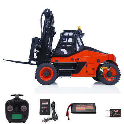 LESU AOUE LD160S 1/14 Metal Hydraulic RC Forklift FlySky ST8 Remote Controller and SR12 Receiver 6 Ways Reversing Valve Sound Light System
