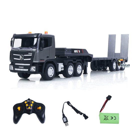 TOUCAN RC HOBBY Huina 1318 1/18 RC Tractor Truck 9CH Remote Control Cars with Flatbed Trailer