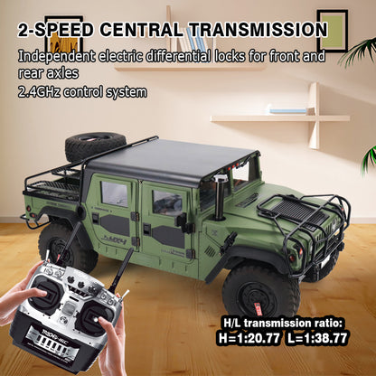 US Stock HG P415A 4x4 1/10 RC Off-road Vehicle Hummer Pick-up Remote Control Car Simulation Hobby Models Toy Gift