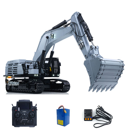 Toucan 395F 1/12 Metal RC Hydraulic Excavator RTR Dual Pump System 6CH Valve 2830 Brushless Drive Motors Smoke Sound Light for Hobby Collectors