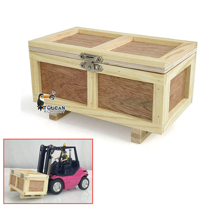 Black Friday Limited-time offer! Wooden Box Model for 1/14 1/12 RC Truck Hydraulic Forklift Construction Vehicles
