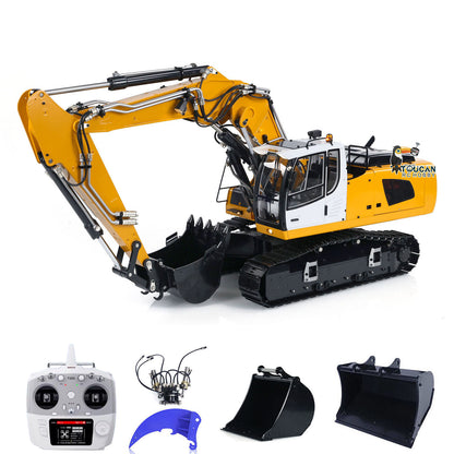 1/14 Radio Control 946-3 Metal Excavator 10 Channels Tracked Excavator Painted Body Rotary Metal Tiltable Bucket Ripper