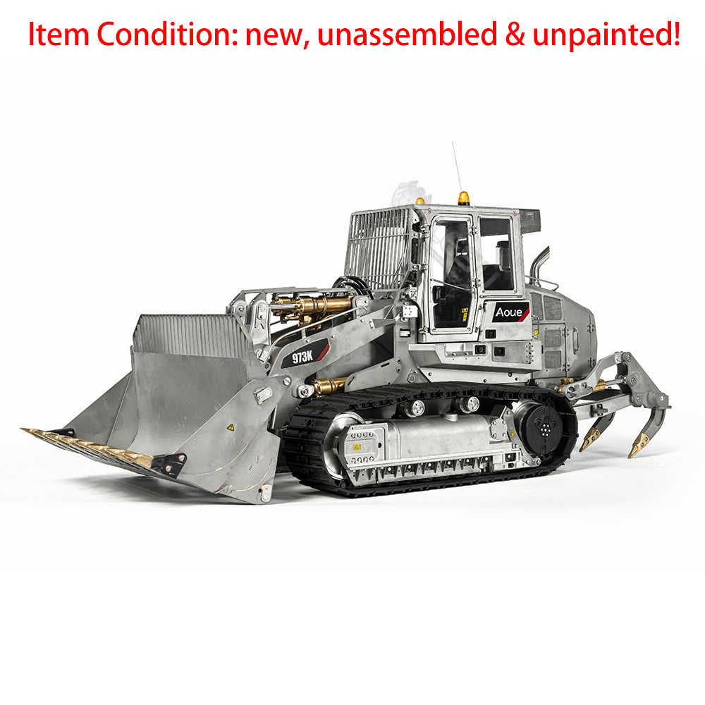 LESU 973K 1/14 Metal RC Hydraulic Loader B0025/B0024 Kit with Motor Servo ESC Light Sound System for DIY Construction Model Builders and Hobby Collectors