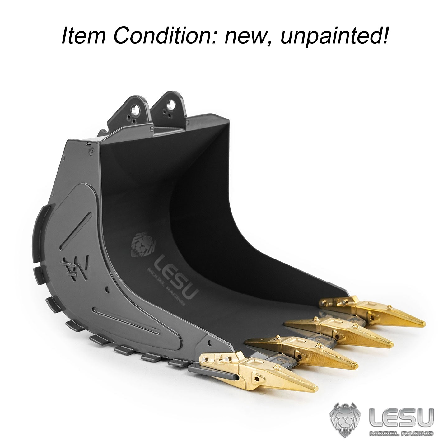 Metal Original Bucket B0030-G for LESU 1/14 RC Hydraulic Excavator LR956 PC360 ET26L SK500 ET26B ET36L Remote Control Digger
