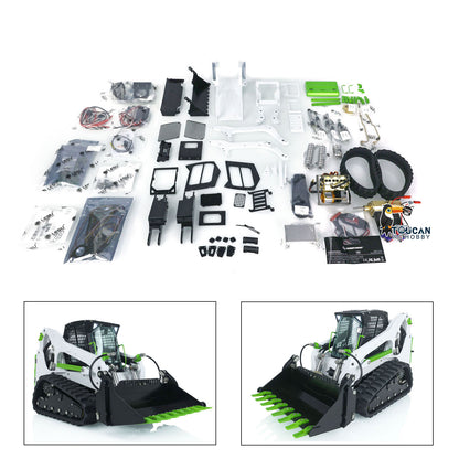 LESU Metal 1/14 RC Hydraulic Loader Aoue LT5 Radio Tracked Car Kit Construction Vehicles Openable Bucket Sweeper Unassembled Trailer