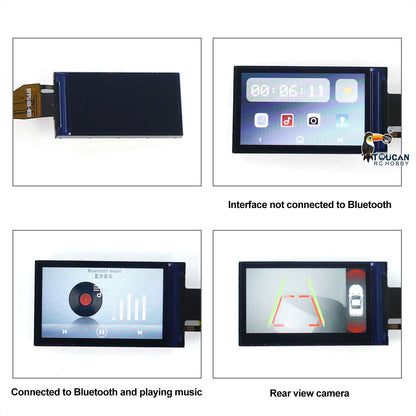 Reverse Camera LCD Display for DIY Scale RC Tractor Truck Hydraulic Dumper Crawler Car Radio Controlled Off Road Vehicles Model