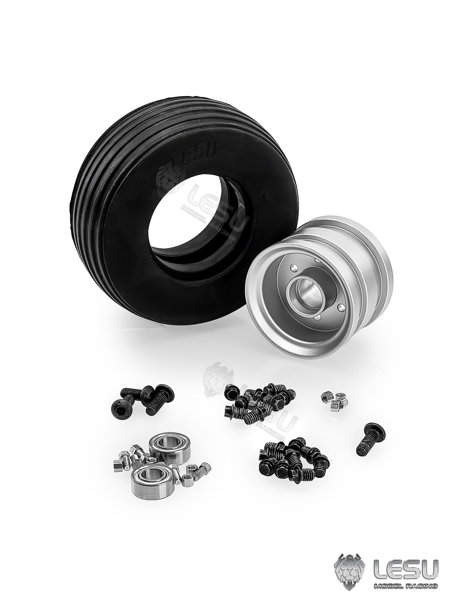 Rear Wheel Hub for LESU AOUE 225A 1/14 RC Hydraulic Log Loader Remote Control Sugarcane Loader Grabber DIY Model