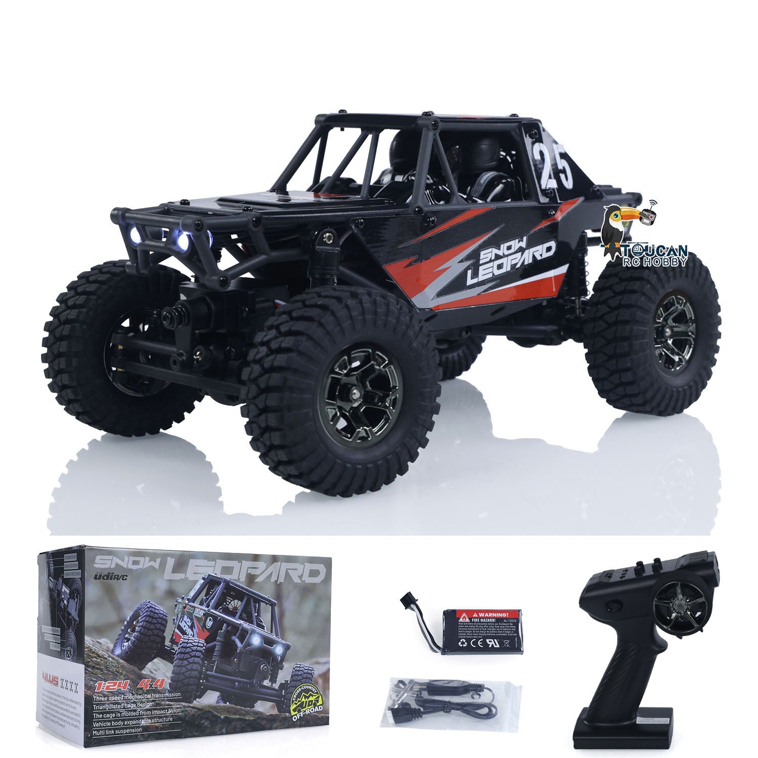 UdiRC 1/24 Nylon 4WD RC Rock Crawler UCX2405PRO Radio Controlled
