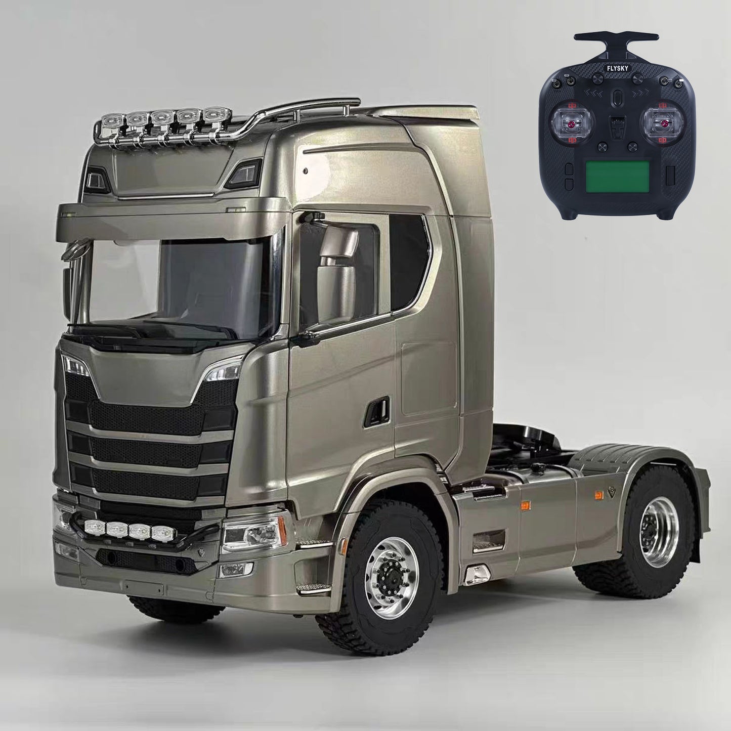 TOUCAN RC HOBBY MDOO 770S 1/14 4x4 Metal Remote Control Tractor Truck 2Speed Gearbox Differential Locks RC Lorry Vehicle ST8 Radio Lights Sounds