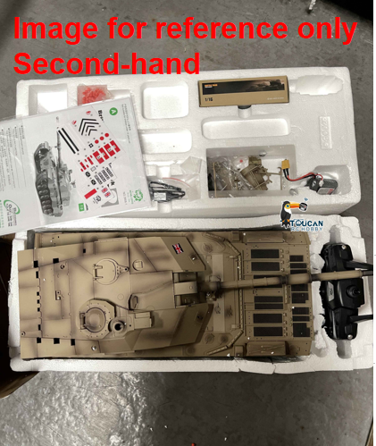 Fast Free Shipping Second Hand UK Stock Henglong 1/16 7.0 Customize Challenger II RC Tank 3908 360?? Turret Metal Tracks
