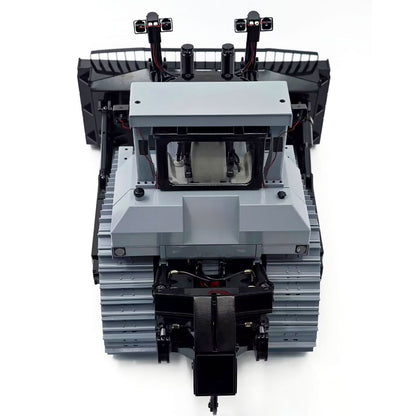 JDM-98 Ultra 1/14 Metal Hydraulic 4CH Valves Remote Control Bulldozer DXR2 Flysky ST8 Radio Sound System Light Pump ESC Motor