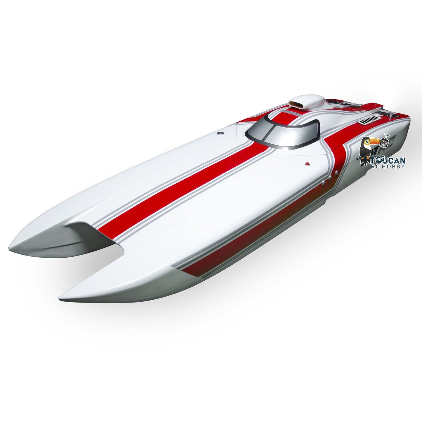 G30E 30CC Prepainted Gasoline Racing KIT RC Boat Hull Fiber Glass DIY Model for Advanced Player 1300*360*220mm Present W/O Mount