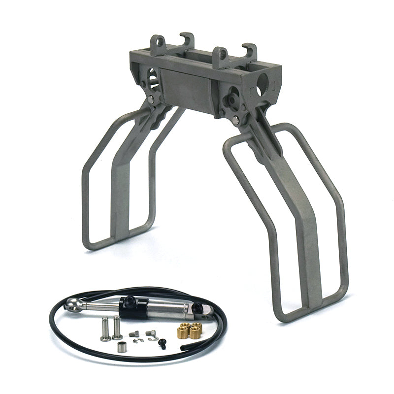 LESU Metal 1/14 Aoue LT5 Remote Controlled Hydraulic Loader Customized Assembled Painted Skid-Steer Ready To Run Vehicle Blade Sieve Bucket Hay Clamp Ripper