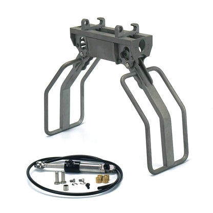 LESU Metal 1/14 Aoue LT5 Remote Controlled Hydraulic Loader Customized Assembled Painted Skid-Steer Ready To Run Vehicle Blade Sieve Bucket Hay Clamp Ripper