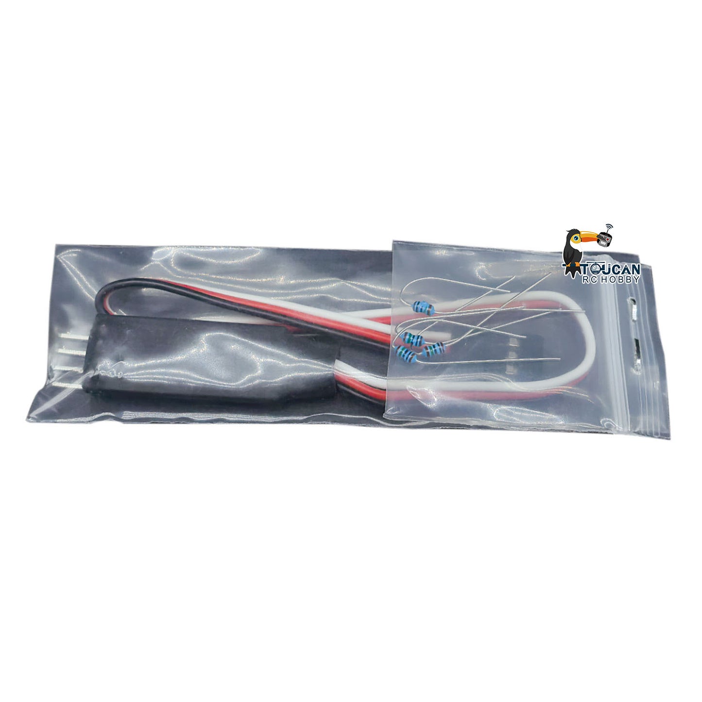 Degree Plastic Front Bumper LED Light Bar Alternating Flash Light Controller for DIY 1/14 Tamiya Remote Control Tractor Truck 56379 King Hauler 56301 Grand Hauler 56344