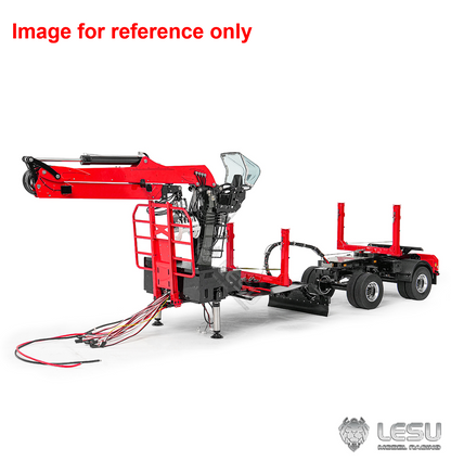 New Arrival Deposit LESU A0052 Z0073 1/14 RC Timber Crane Carrier Forestry Transport Vehicle Long Log Trailer with Hydraulic Support Legs