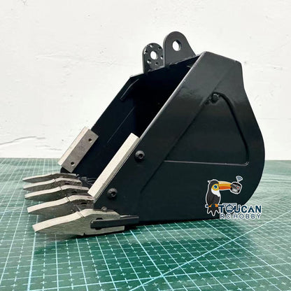 Metal Quick Release Coupler Grille Bucket for 1/12 RC Hydraulic Excavator Remote Controlled Diggers H3 P3 ZX36H PC36