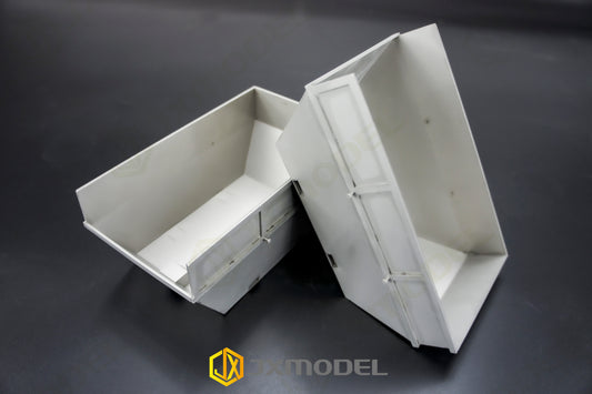 Small Bucket for JXMODE 6x4 1/14 RC Hydraulic Machine Remote Controlled Skip Loader Truck Swing Arm Unpainted Loaded Car