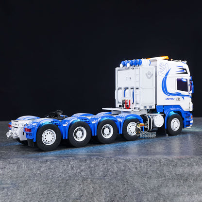 In Stock Unitru 04 10x10 Metal Chassis SC 3Speed 1/14 RC Tractor Truck RTR Remote Control Lorry Car Smoke Light Sound ST8 Radio Battery