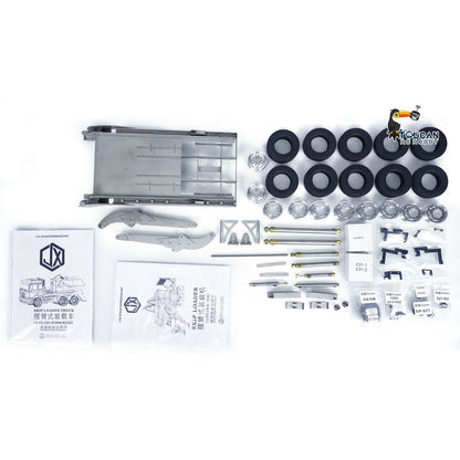In Stock JXM Metal 1/14 6X4 VL18U F2000 RC Skip Loader Truck VL18U F2000 Swing Arm Unassembled Unpainted Loaded Cars Model KIT