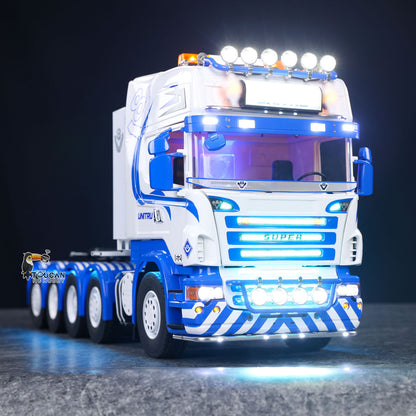 In Stock Unitru 04 10x10 Metal Chassis SC 3Speed 1/14 RC Tractor Truck RTR Remote Control Lorry Car Smoke Light Sound ST8 Radio Battery