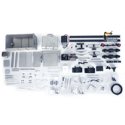 In Stock JXM Metal 1/14 6X4 VL18U F2000 RC Skip Loader Truck VL18U F2000 Swing Arm Unassembled Unpainted Loaded Cars Model KIT