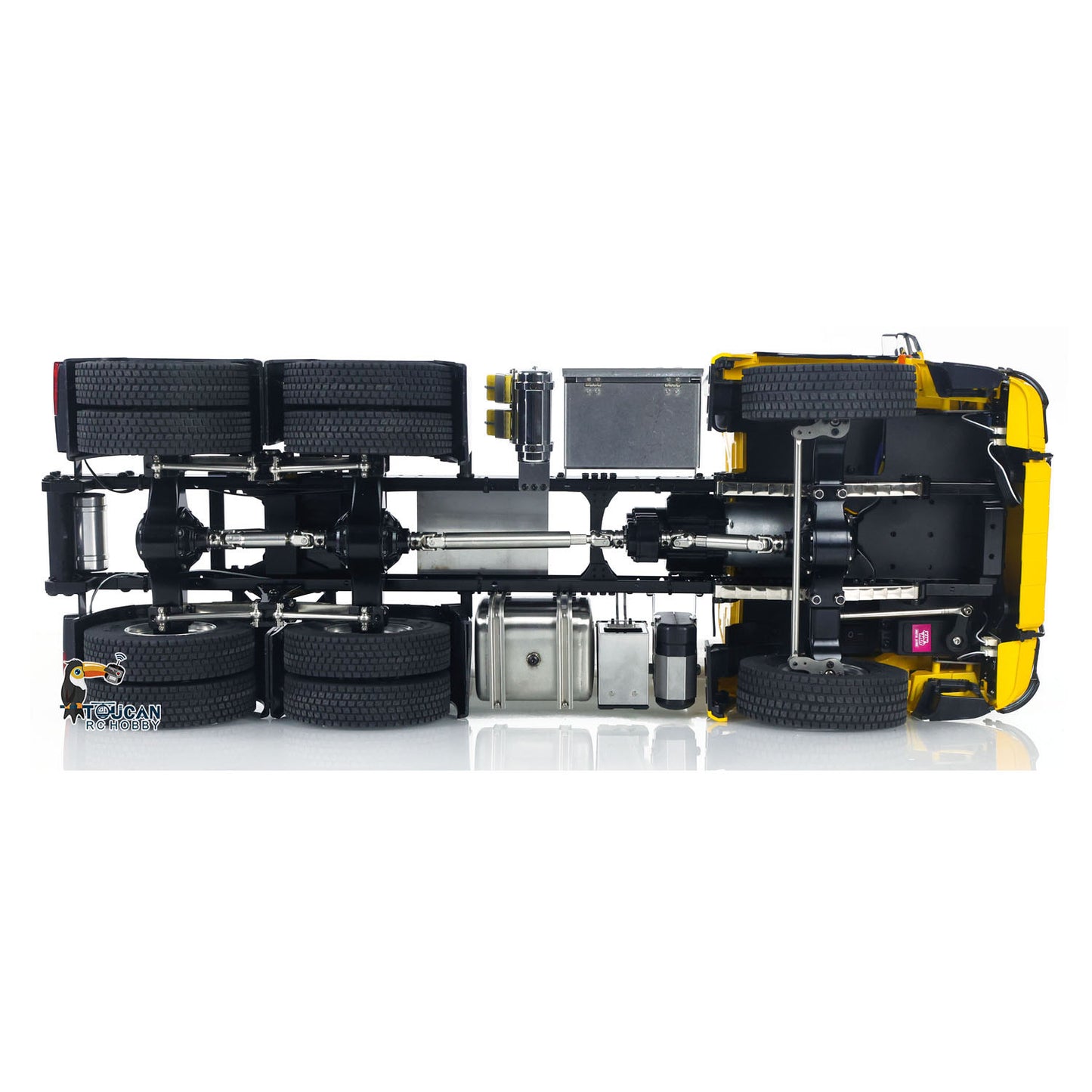 RTR 1/14 RC Tractor Truck Radio Battery Metal NO Lock Differential Axles 2Speed Gearbox 6*6 Lorry Car Model for TAMIYA Trailer