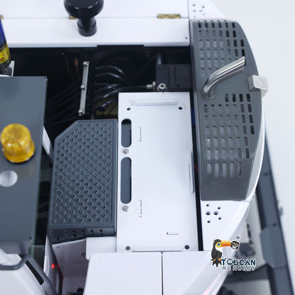 1/14 Remote Control Hydraulic Wheeled Excavator 7CH Valves 2WD/4WD Metal RC Digger RTR Axle Lock Flysky PL18EV Lite Light System